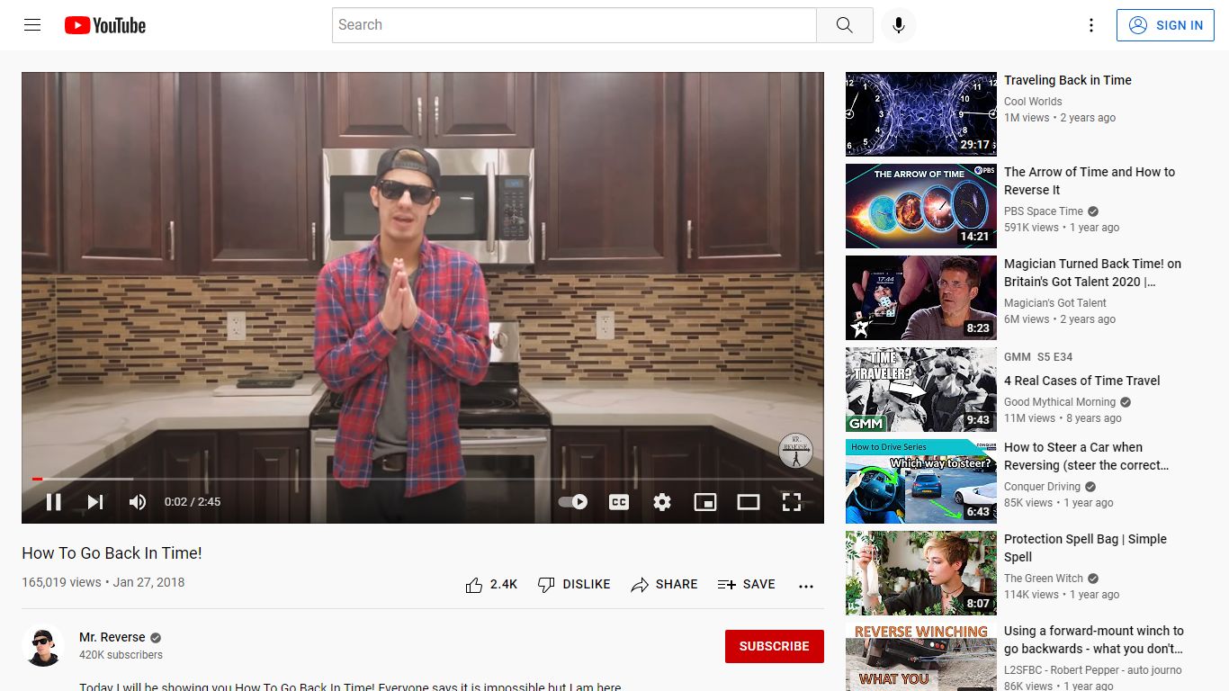 How To Go Back In Time! - YouTube
